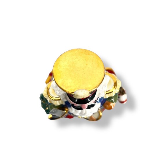 Porcelain Nutcracker Trinket Box Christmas Collector Figurine - Picture 9 of 10